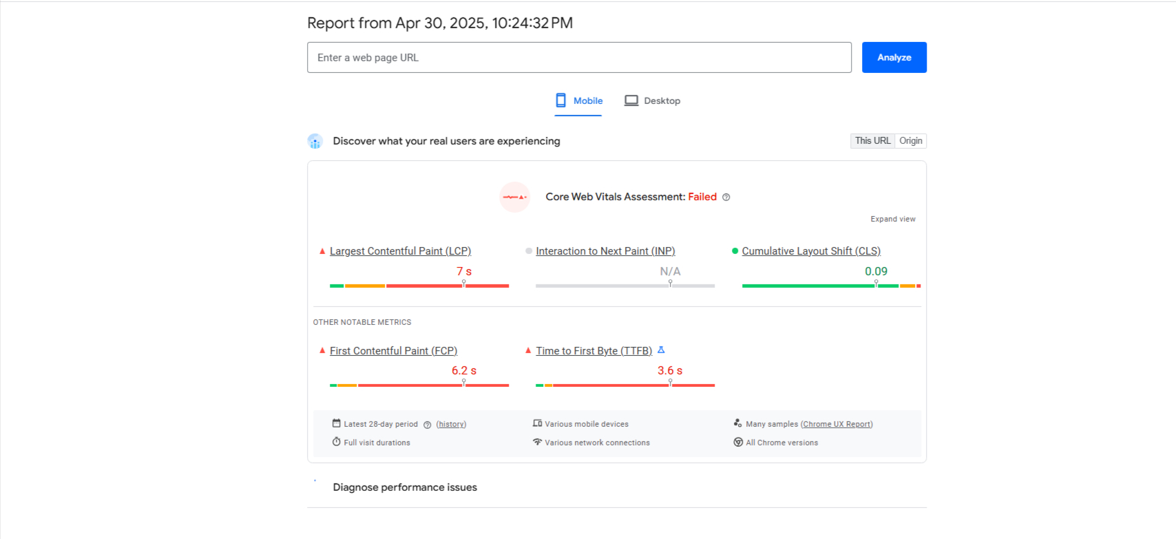 Pagespeed Insights