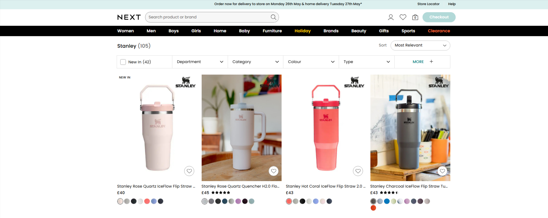 Landing page for e-commerce