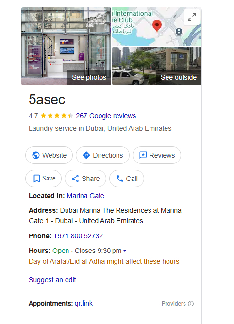 Google My Business Profile
